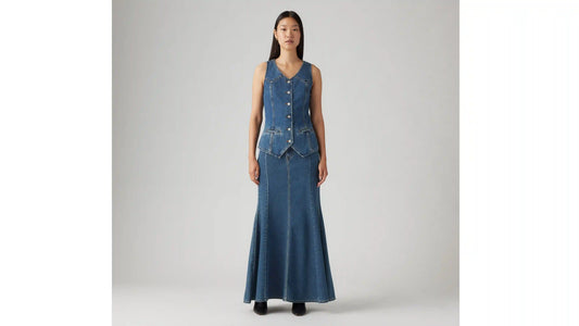 Longline Denim Vest