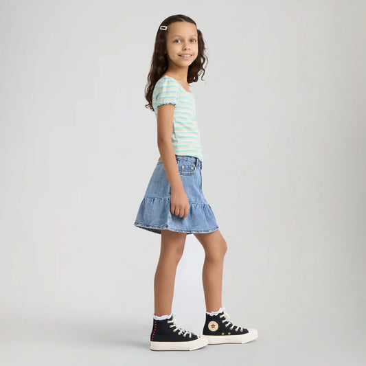 Denim Flounce Skort Little Girls 4-6