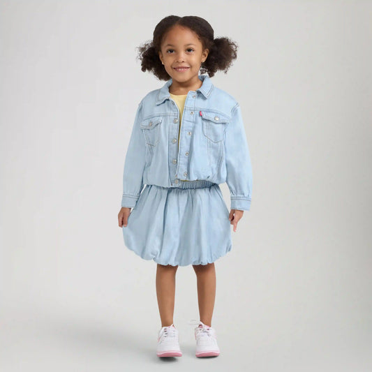 Bubble Denim Toddler 2T-4T Trucker Jacket