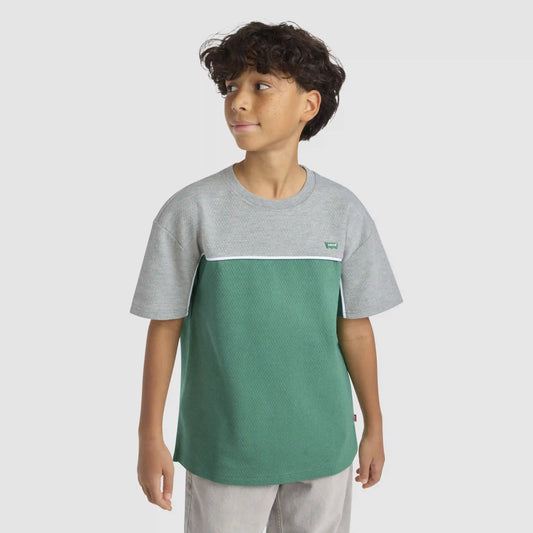 Short Sleeve Athletic Colorblock Graphic Tee Big Boys 8-20