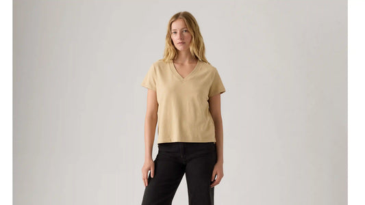 Boxy V-Neck Tee