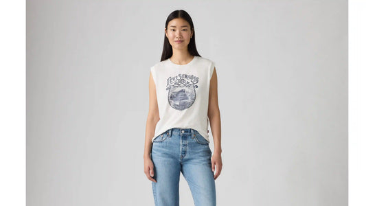 Graphic Boxy Tank Top