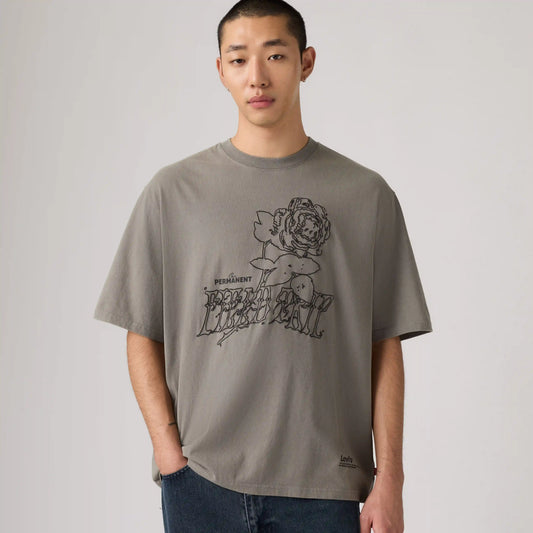 Loose Fit Half-Sleeve Graphic T-Shirt