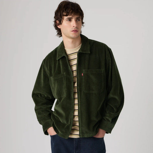 Ports Boxy Corduroy Zip-Up Overshirt
