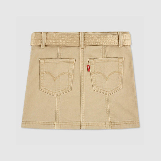 Buttoned Denim Skirt Little Girls 4-6x