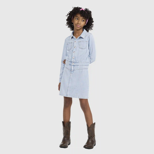 Long Sleeve Western Dress Big Girls 7-16