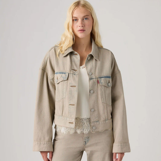Loose Cropped Trucker Jacket