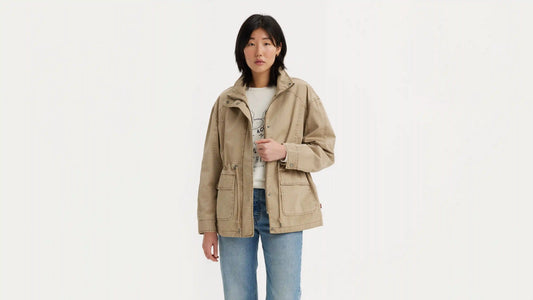 Stand Up Collar Military Jacket
