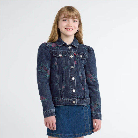 Bow Trucker Jacket Big Girls 7-16