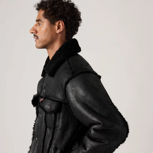 Shearling Olympia Trucker Jacket