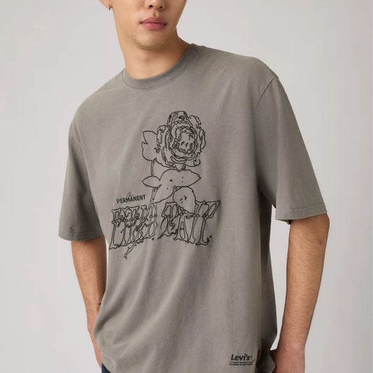 Loose Fit Half-Sleeve Graphic T-Shirt