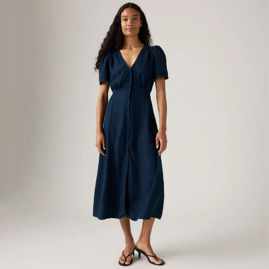 Sarina Short-Sleeve Midi Dress