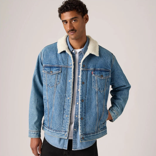 Relaxed Sherpa Trucker Jacket