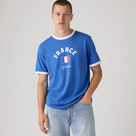 France Retro Ringer Tee