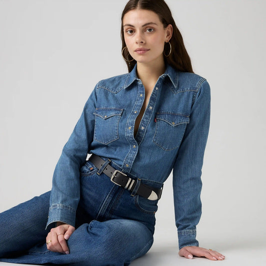 Heritage Western Denim Button Down Shirt