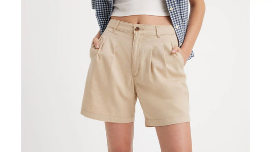 Pleated Women's Trouser Shorts