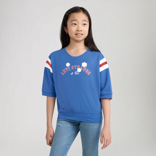 Varsity Knit Top Big Girls 7-16