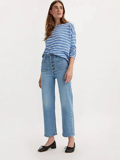 Ribcage Straight Patch Pocket Women's Jeans