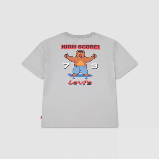 Pixelated Bear Tee Little Boys 4-7