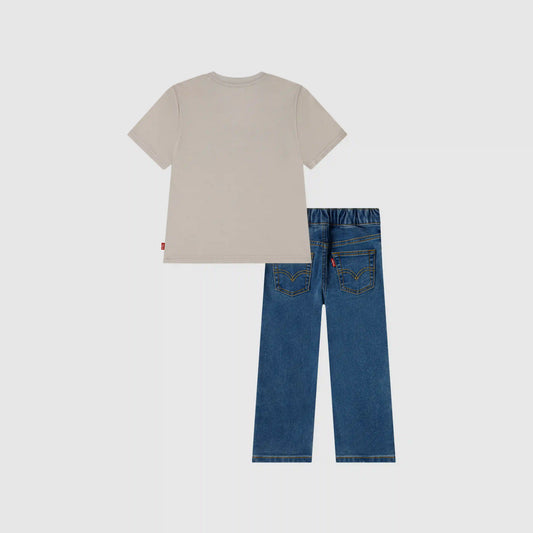 Core Tee & Denim Pants Set Toddler Boys 2T-4T