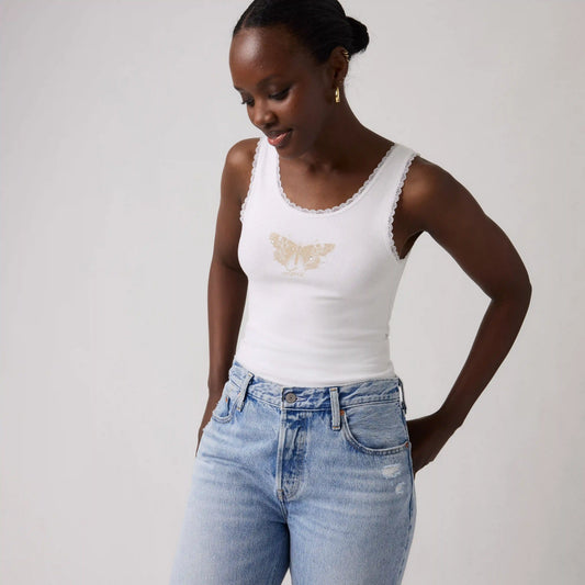 Festival Lace Butterfly Tank Top